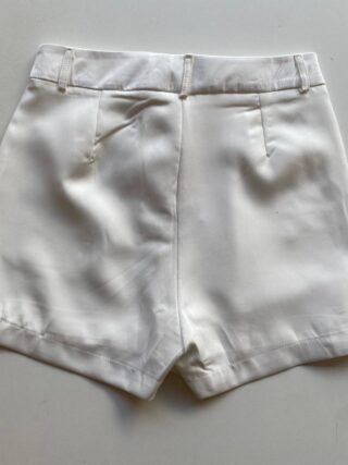 Short Saia Feminino Alfaiataria Luna Branco - Fernanda Ramos Store