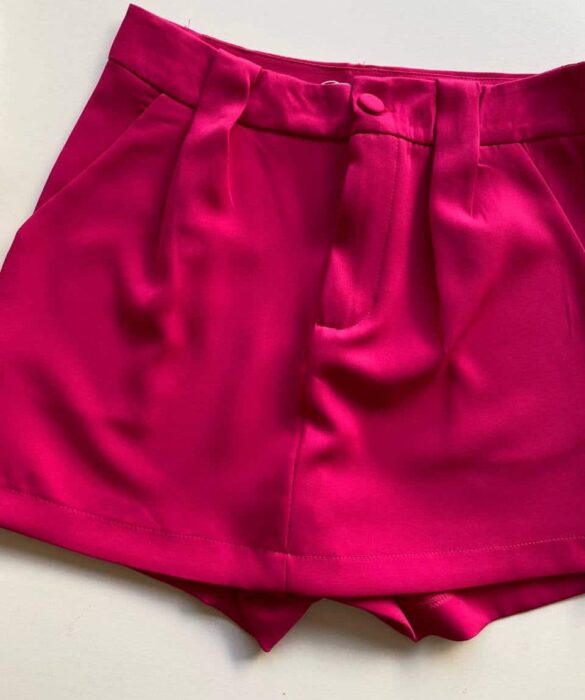 Short Saia Feminino Alfaiataria Luna Pink - Fernanda Ramos Store