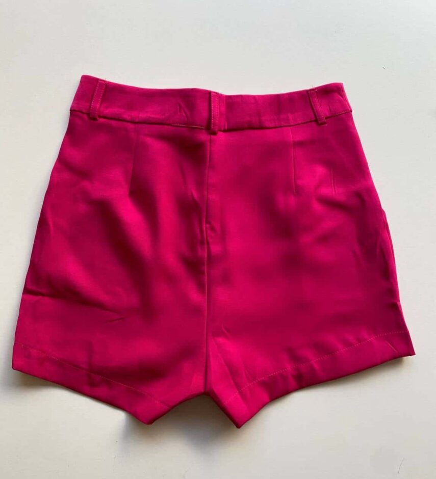 Short Saia Feminino Alfaiataria Luna Pink - Fernanda Ramos Store