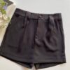 Short Saia Feminino Alfaiataria Luna Preto - Fernanda Ramos Store