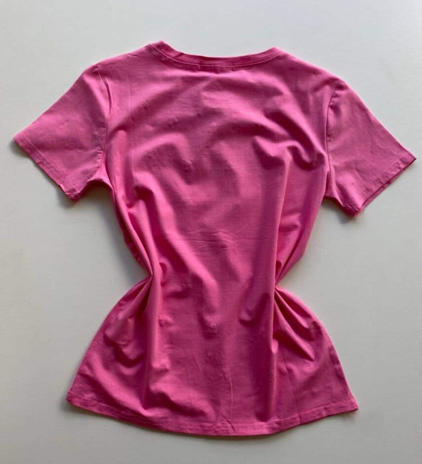 T-shirt Manga Curta com Aplicações Luna Rosa - Fernanda Ramos Store