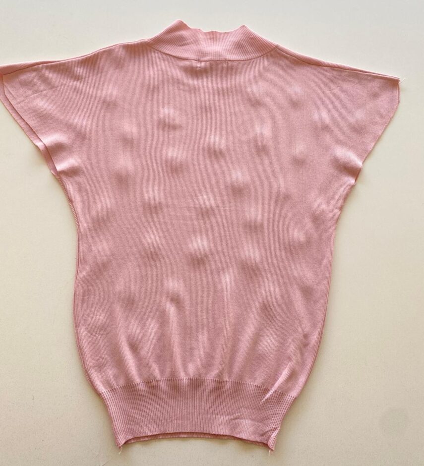 Blusa Feminina Modal Detalhe em Aplicações Rose - Fernanda Ramos Store