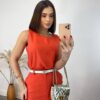 Conjunto Feminino Jade Regata e Saia Midi Coral - Fernanda Ramos Store