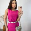 Conjunto Feminino Jade Regata e Saia Midi Pink - Fernanda Ramos Store