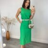 Conjunto Feminino Jade Regata e Saia Midi Verde - Fernanda Ramos Store