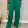 Conjunto Moletinho Calça e Cropped Isis Verde - Fernanda Ramos Store