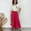 Cropped Feminino Alongado com Detalhe Bordado Off White - Fernanda Ramos Store