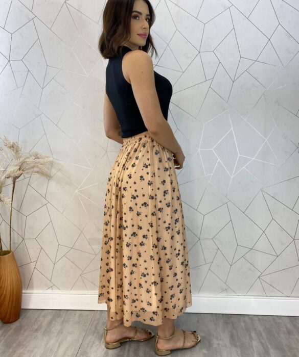 Cropped Feminino Canelado Ayla com Aplicações Preto - Fernanda Ramos Store