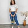 Cropped Feminino Eloá com Pedrarias e Aplicações Branco - Fernanda Ramos Store