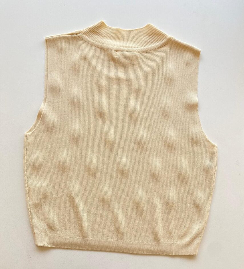Cropped Feminino Modal Amanda com Aplicações Nude - Fernanda Ramos Store