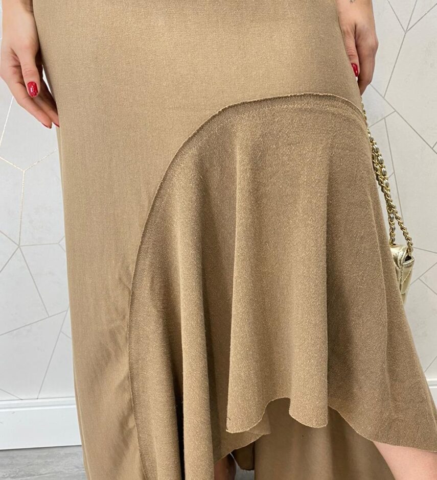 Saia Midi Feminina Moletom Stella Terra - Fernanda Ramos Store