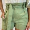 Short Feminino Jéssica com Amarração Verde - Fernanda Ramos Store