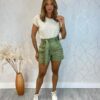 Short Feminino Jéssica com Amarração Verde - Fernanda Ramos Store