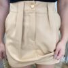 Short Saia Feminino Alfaiataria Maitê Bege - Fernanda Ramos Store