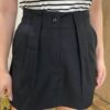 Short Saia Feminino Alfaiataria Maitê Preto - Fernanda Ramos Store