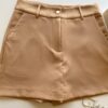 Short Saia Feminino Alfaiataria Sarah Bege - Fernanda Ramos Store