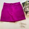 Short Saia Feminino Alfaiataria Sarah Fúcsia - Fernanda Ramos Store