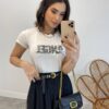 T-shirt Manga Curta Estampa Angel Off White - Fernanda Ramos Store