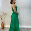 Vestido Longo sem Bojo Carla com Lastex Verde - Fernanda Ramos Store