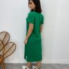 Vestido Midi Manga Curta Alice com Bolsos Verde Bandeira - Fernanda Ramos Store