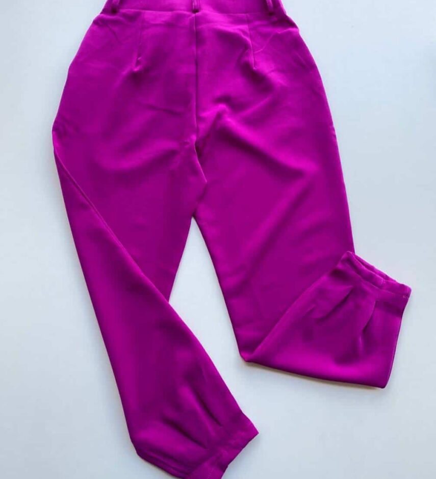 Calça Feminina Alice 2 Botões Fúcsia - Fernanda Ramos Store