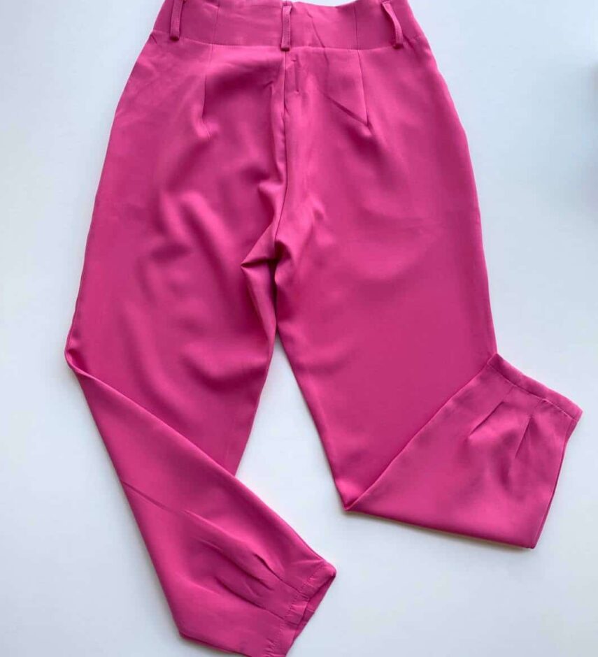 Calça Feminina Alice 2 Botões Rosa - Fernanda Ramos Store