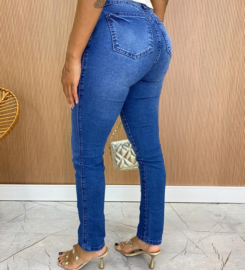 Calça Jeans Feminina Skinny Brenda Escura - Fernanda Ramos Store