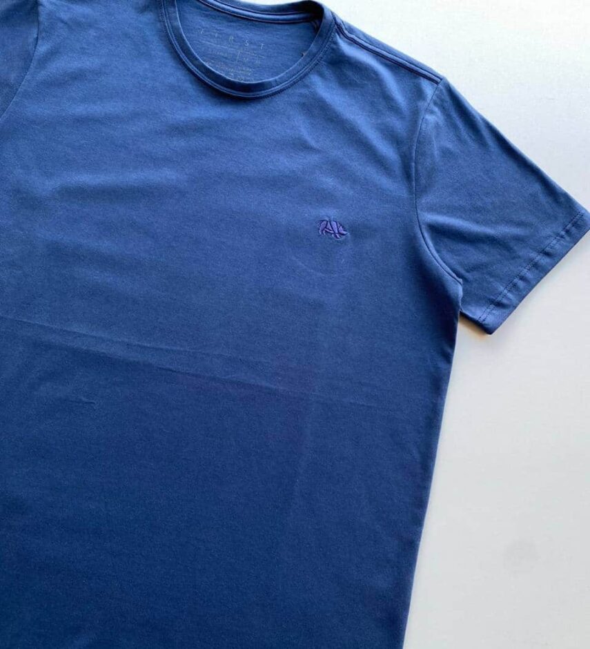 fernandaramosstore com br Camiseta Masculina Azul Marinho Basic Ocass Plus Size 3