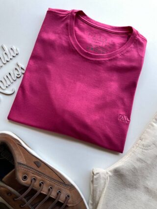 Camiseta Masculina Basic Ocass Pink - Fernanda Ramos Store