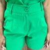 Conjunto Feminino Cléo Short e Cropped Alongado Verde - Fernanda Ramos Store