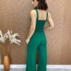 Conjunto Feminino Maitê Cropped e Calça Pantalona Verde - Fernanda Ramos Store