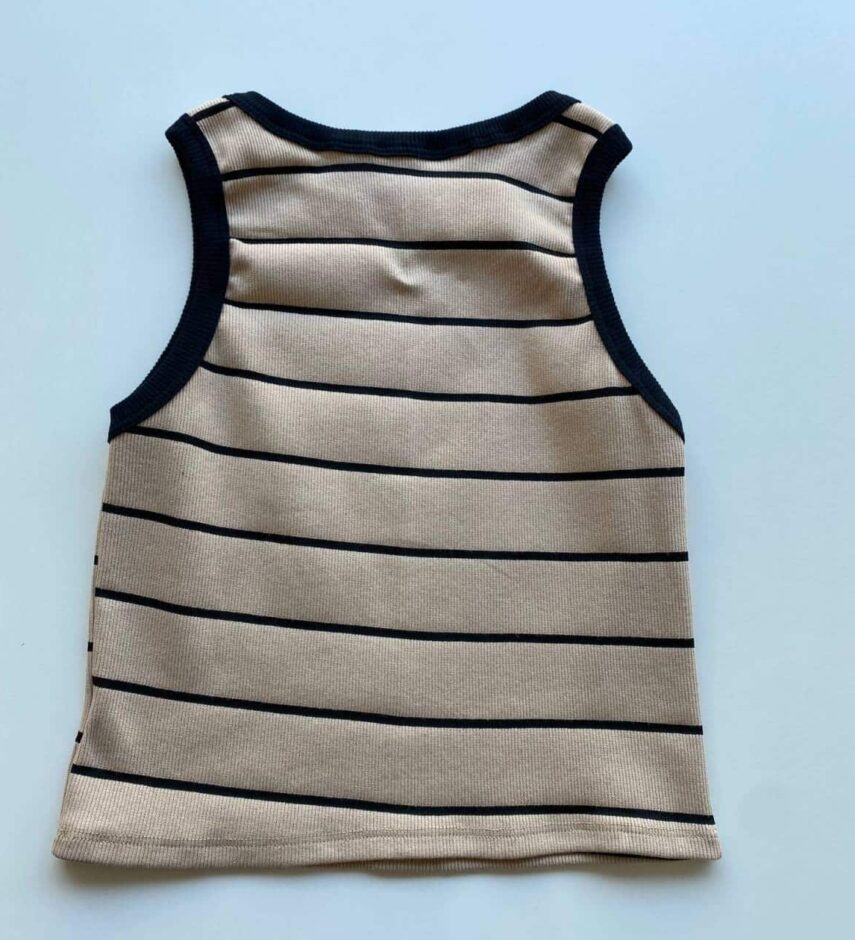 fernandaramosstore com br Cropped Feminino Canelado Heloisa Listrado Bege 2