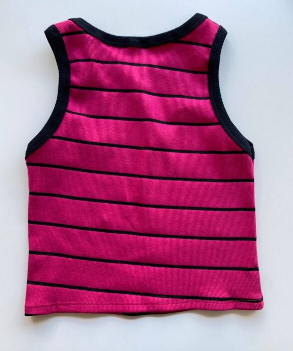 fernandaramosstore com br Cropped Feminino Canelado Heloisa Listrado Pink 2