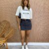 Cropped Feminino sem Bojo Follow Your Dreams Off White - Fernanda Ramos Store