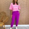 Cropped Feminino sem Bojo Follow Your Dreams Rosa - Fernanda Ramos Store