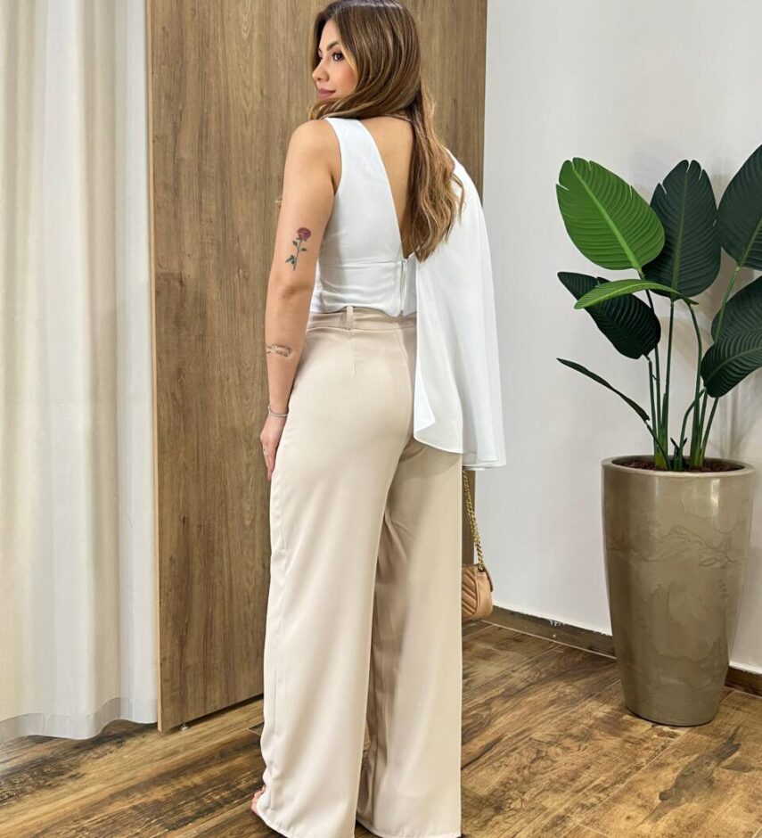 Cropped Feminino sem Bojo Isabella Branco - Fernanda Ramos Store
