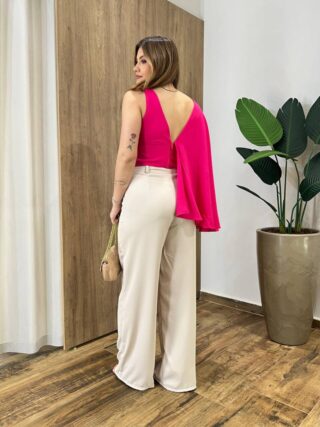 Cropped Feminino sem Bojo Isabella Pink - Fernanda Ramos Store