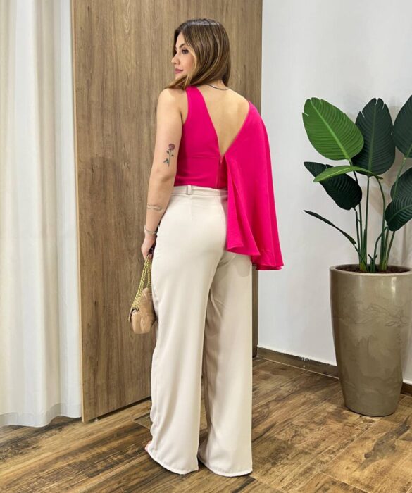 Cropped Feminino sem Bojo Isabella Pink - Fernanda Ramos Store