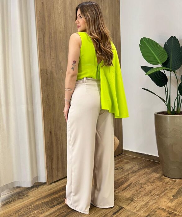 Cropped Feminino sem Bojo Isabella Verde Lima - Fernanda Ramos Store