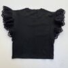 Cropped Feminino sem Bojo Manu Detalhe em Laise Preto - Fernanda Ramos Store