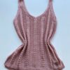 fernandaramosstore com br Regata Feminina Tricot Amanda com Detalhe Rose 2