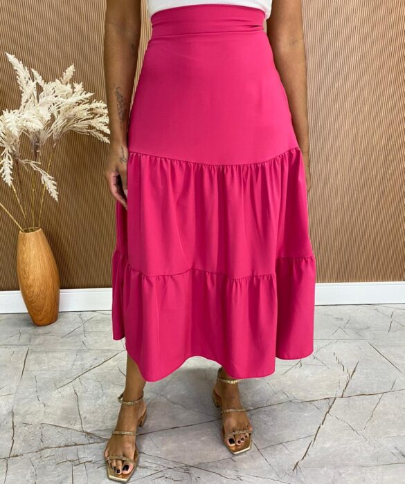 fernandaramosstore com br Saia Midi com Camadas Yasmim Pink 2