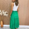 Saia Midi Feminina de Laise Victoria Verde - Fernanda Ramos Store