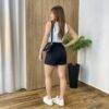 Short Feminino Alfaiataria Maya com Cinto Preto - Fernanda Ramos Store