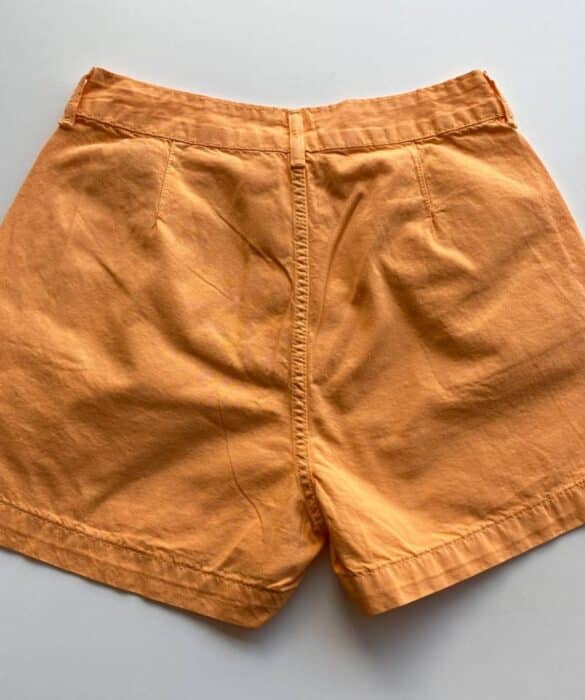 fernandaramosstore com br Short Feminino com Pregas Sarja Laranja 094606 2