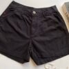 Short Feminino com Pregas Sarja Preto 094606 - Fernanda Ramos Store