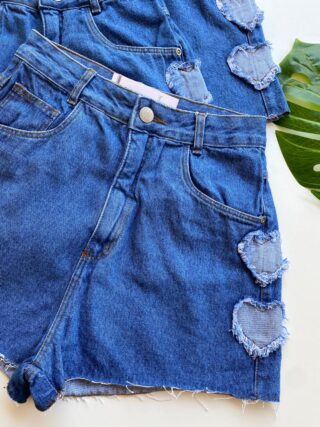 Short Jeans Feminina Hot Love Super Stone - Fernanda Ramos Store