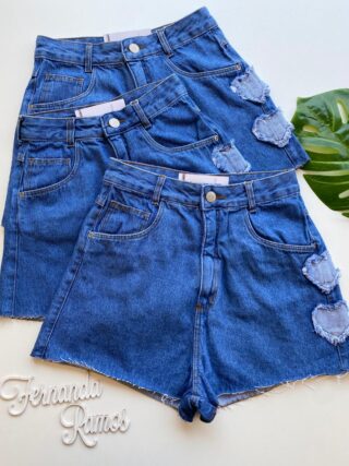 Short Jeans Feminina Hot Love Super Stone Fernanda Ramos Store