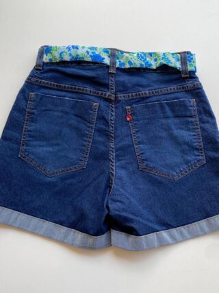 fernandaramosstore com br Short Jeans Feminino Cintura Alta com Cinto Estampado 2