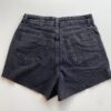 Short Jeans Feminino Cintura Alta Preto com Aplicações - Fernanda Ramos Store